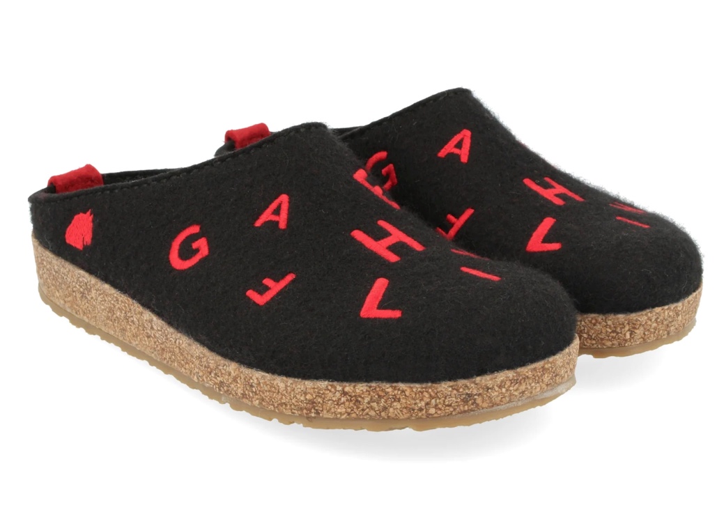 Haflinger Grizzly Letter. Black with red letters. Different, fun, with all the features.