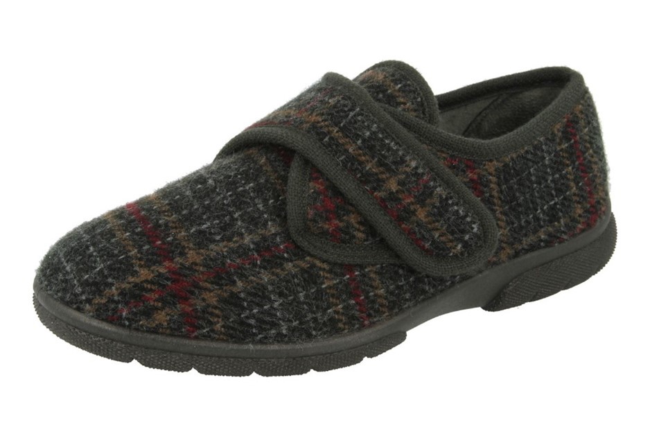 DB Shoes - Tartan - Velour - Grey