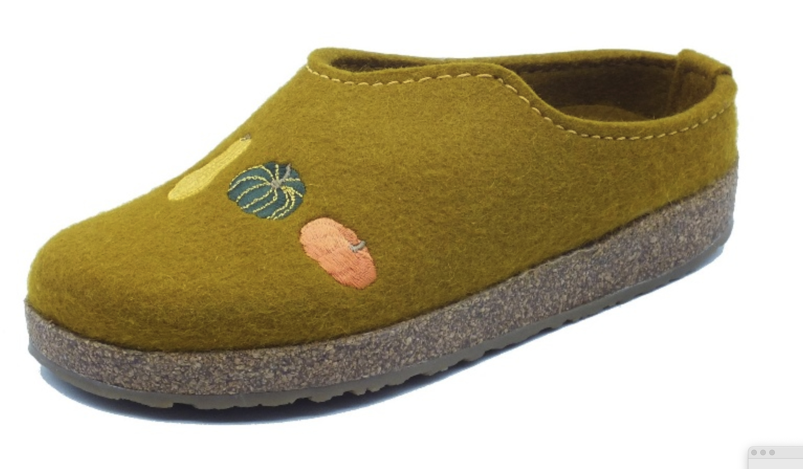 Haflinger Grizzly Kurbis  100% pure wool felt slippers