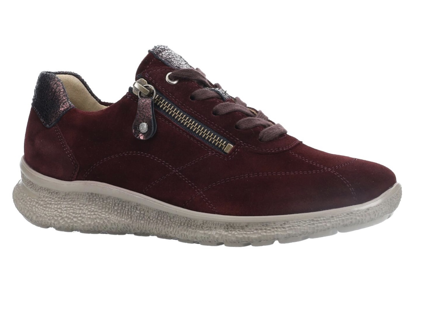 Hartjes Rap – Aubergine Velour Pragung (K Width)