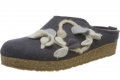 Haflinger Grizzly Venus Wool Felt Slipper - Asphalt (731078)