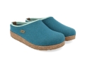 Haflinger Grizzly Kris Woolfelt Slipper - Turquoise (711056)