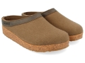Haflinger Grizzly Torben Wool Felt Slippers - Brown (713001)